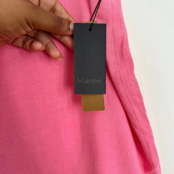 MAREE Pour Toi Pink High low Maxi Skirt size 14 - Picture 6 of 8